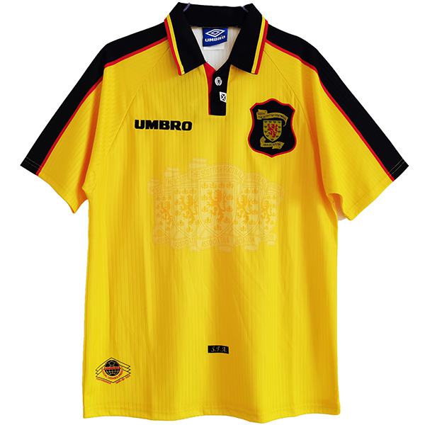 Scotland maglia da calcio retrò da trasferta della Scozia seconda maglia da calcio da uomo seconda maglia sportiva 1996-1998